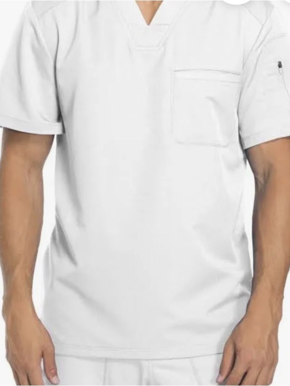 NWT Dickies Dynamix Men's Scrubs Top V-Neck 3 Pockets